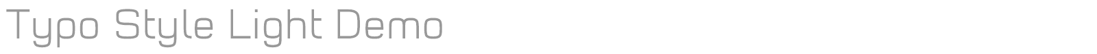 Typo Style font preview